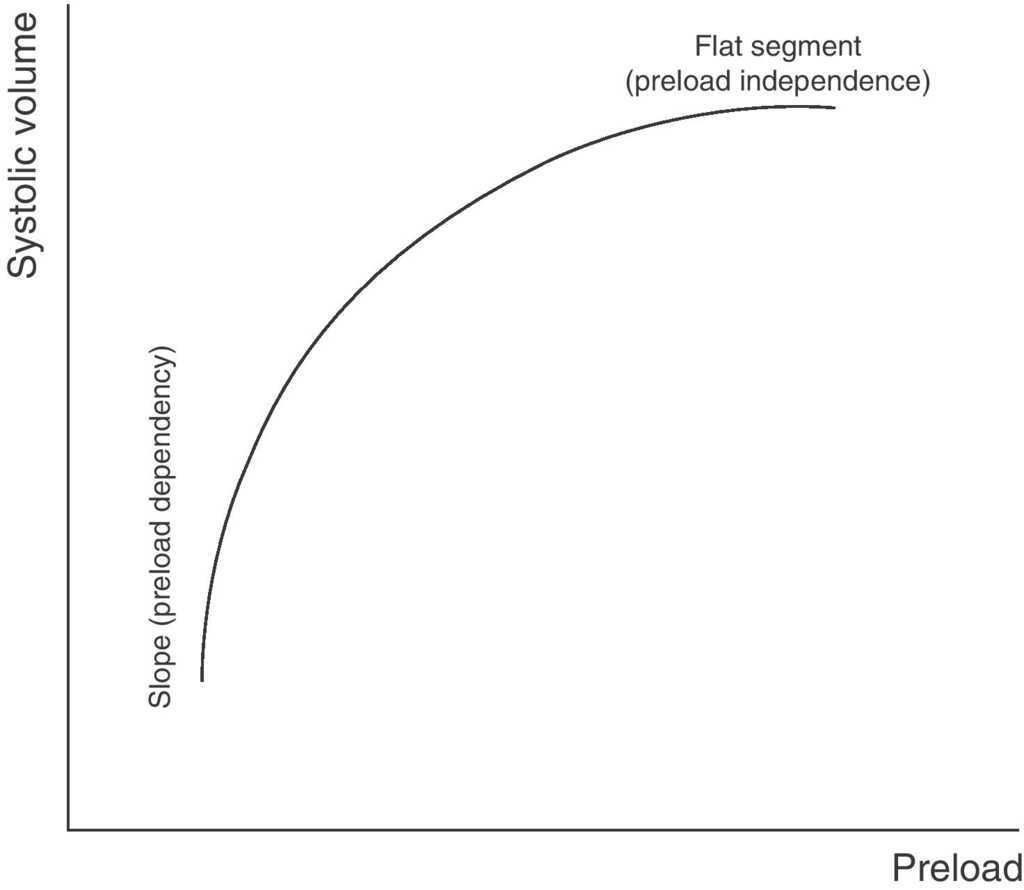 ventricle function or frank–starling curve.