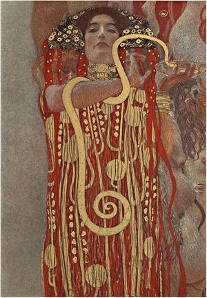 Higia, representada por el pintor simbolista austríaco Gustav Klimt.