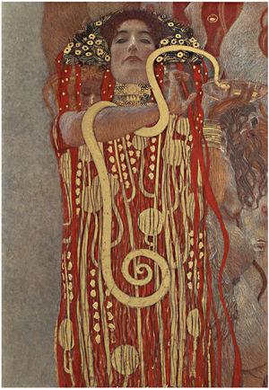 Hygeia, as depicted by the Austrian symbolist painter Gustav Klimt.