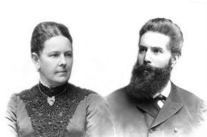 Roentgen y su esposa, Anna Bertha.