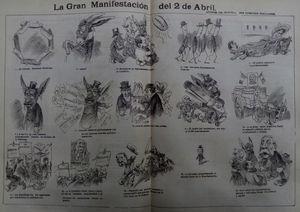 La Gran Manifestación, El Hijo del Ahuizote, 12-04-1903.