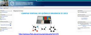 Campus Virtual de Química Orgánica II basado en Moodle.