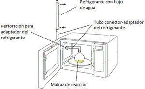 Diagrama general del sistema de microondas utilizado.
