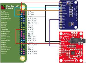 ECG-Raspberry Pi Wiring diagram.