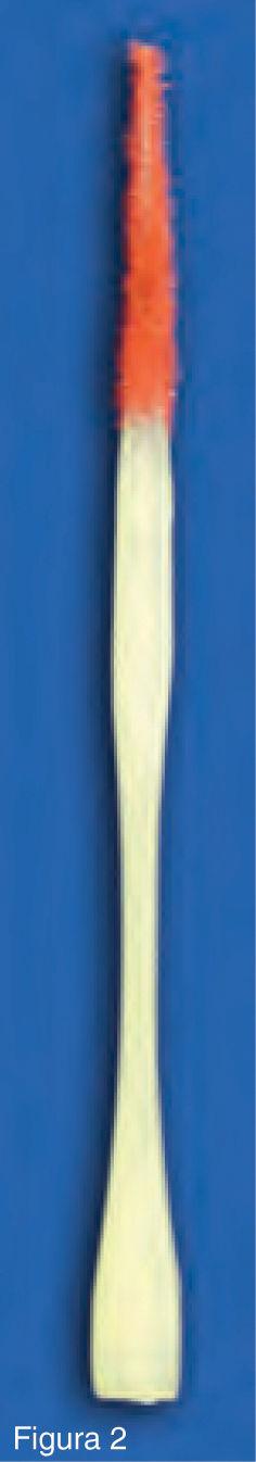 Los palillos tipo «brush sticks» resultan adecuados para la limpieza del espacio interdental.
