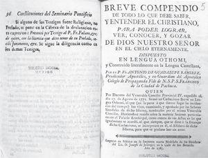 Ejemplar de Ramírez que pertenece al Fondo de Origen. Acervo: Biblioteca Nacional de México.