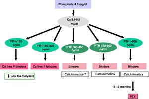 Algorithm for treatment in dialysis II.