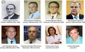 Editors-in-chief of Anales Españoles de Pediatría and Anales de Pediatría. Photographs obtained from the Internet, with the knowledge of the pertinent individuals, especially from www.bancodeimagenesmedicina.com.