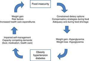 The cycle of food insecurity and chronic disease.