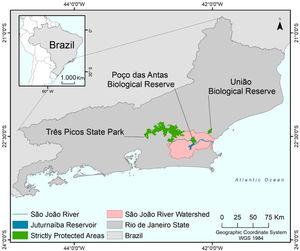 Geographic location of the São João River Basin/Watershed.