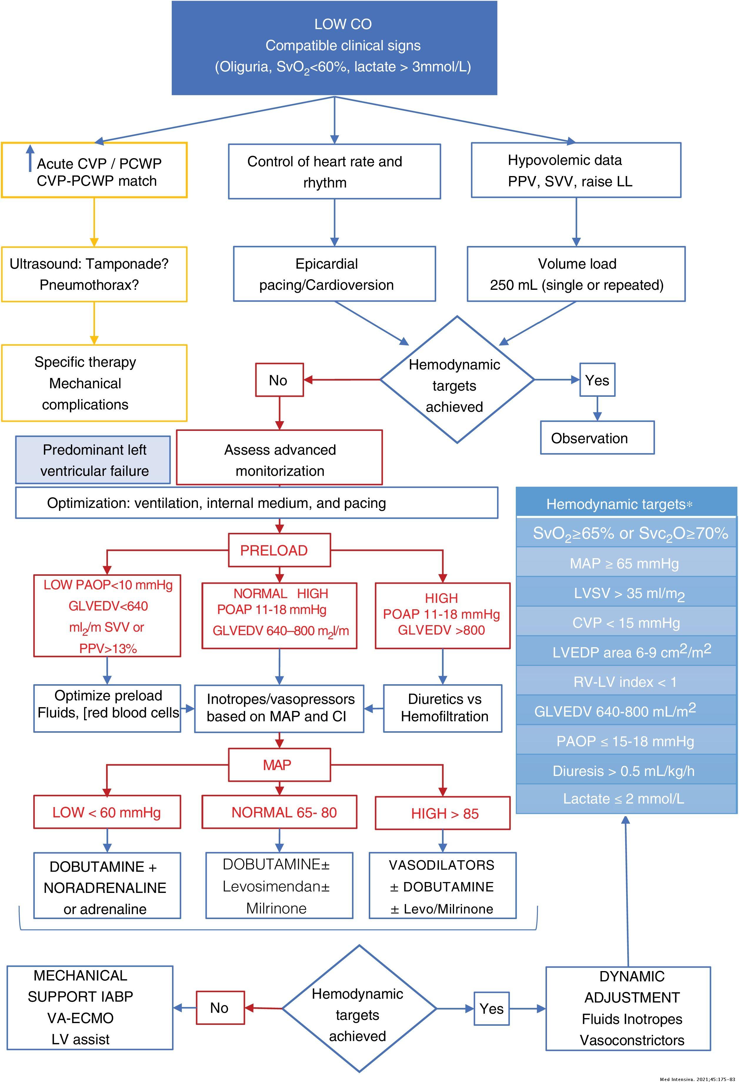 Perioperative management in cardiovascular surgery | Medicina Intensiva
