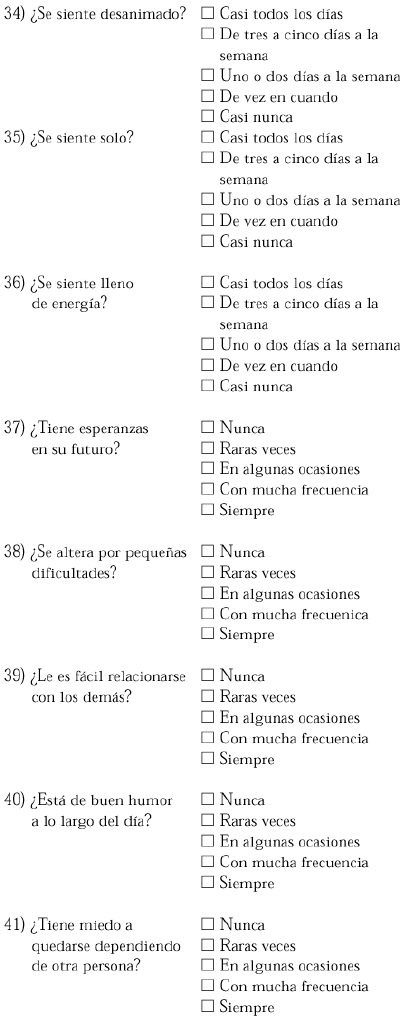 Cuestionario Sobre Calidad De Vida Qualeffo 41 Reemo