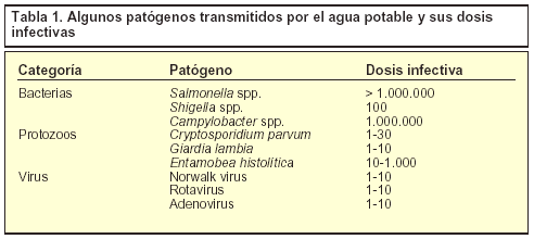 giardia y cryptosporidium en agua potable