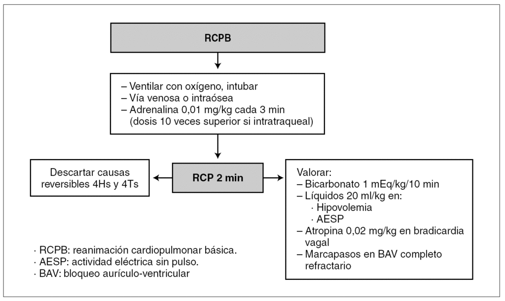 Reanimacion Cardiopulmonar Avanzada En Pediatria Anales De Pediatria