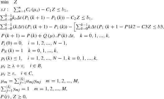 Multi Objective Lead Time Control Problem With Stochastic Constraints Journal Of Applied Research And Technology Jart