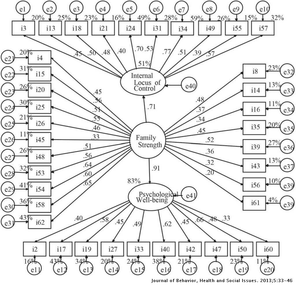 Effect Of Family Strength Over The Psychological Well Being And