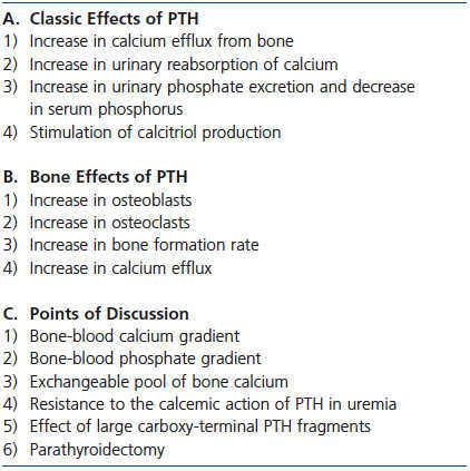 Serum Calcium And Bone Effect Of Pth Phosphate Vitamin D