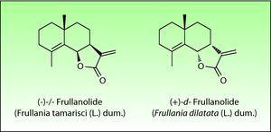Chemical structures of d-(+)- and l-(−)-frullanolide.