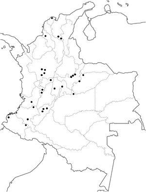 Distribución geográfica de la protoporfiria eritropoyética (PPE) en Colombia.