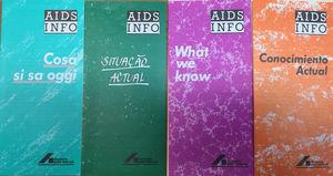 Folletos de Alemania (Deutsche AIDS-Hilfe e. V.) en diversos idiomas.