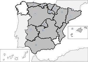 N.° de brotes de triquinelosis en España por comunidad autónoma (1990-2015).