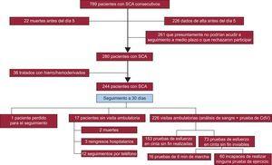 Diagrama de flujo de la inclusión de pacientes en el estudio. SCA: síndrome coronario agudo.