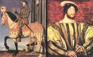 El rey Francisco I de Francia (1494 – 1547), mecena de muchos artistas. Invitó a Benvenuto Cellini a Paris, quién en retribución le obsequió el valioso salero.