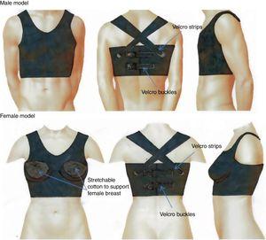 The thoracic vest in which the MONITORIA is embedded.