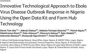 Recorte de un artículo publicado en la revista PLoS One sobre una iniciativa open data para el control de la epidemia de ébola en Nigeria. Fuente: PLoS One. 2015;10:e0131000. doi: 10.1371/journal.pone.0131000. eCollection 2015.