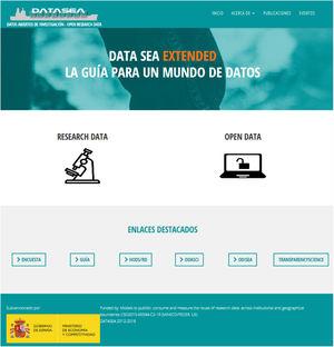 Página web del proyecto Datasea.