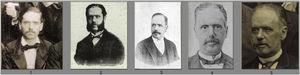 The 5 portraits of José Eugenio de Olavide y Landazábal.