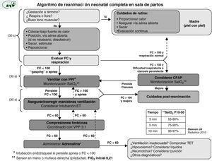 Algoritmo de reanimación neonatal de la SEN.
