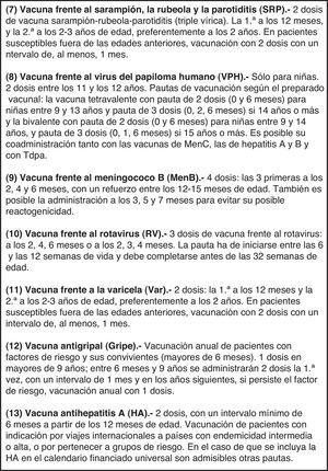 Calendario de vacunaciones de la Asociación Española de Pediatría 2015. Recomendaciones del Comité Asesor de Vacunas.