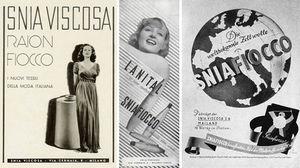 SNIAs cellulosic fibres international advertisement in 1930s.