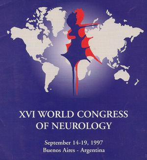 Logos del XVI Congreso Mundial de Neurología en Buenos Aires, Argentina (Sociedad Neurológica Argentina, 2011).