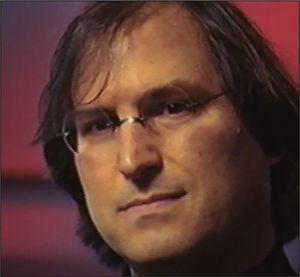 Steve Jobs en la entrevista para la cadena PBS en 1995.