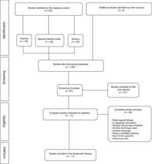 Flow diagram showing the studies included in the systematic review.
