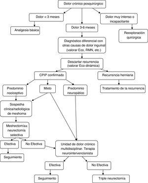 Diagnostic-therapeutic management algorithm for patients with CPIP, modified by Lange et al.15.