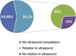 Availability of ultrasound consultations and access to rotations in these consultations.