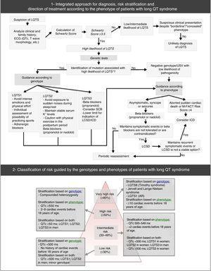 Diagnostic approach, risk stratification and guidance for the treatment of long QT syndrome. USV: undetermined significance variant. Extracted and adapted from Giudessi and Ackerman (2013).70