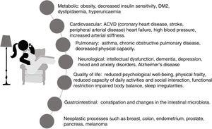 Adverse effects of sedentary lifestyle on health. Unlike the well-recognised cardiovascular risk factors, the burden of sedentary lifestyle on health is poorly understood and its adverse effects impact most systems of the body, with the greatest impact in the metabolic area.