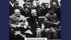 Yalta Conference (February 1945). The three leaders suffer from cerebrovascular arteriosclerosis.