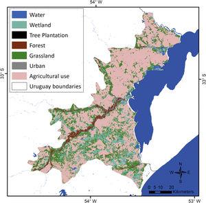 Final land use-land cover (LULC) map of the Uruguayan Eastern Plains.