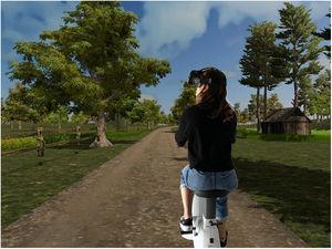 An example of a Virtual Reality-based system for physical endurance training.