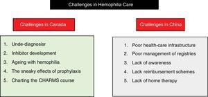 Challenges in hemophilia care.