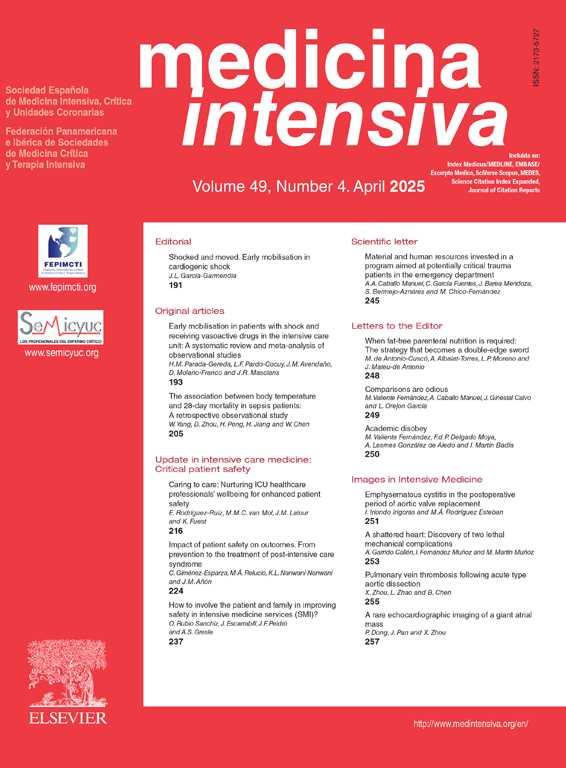 “Medicina Intensiva: The Leading Journal of Intensive and Critical Care Medicine in Spain”