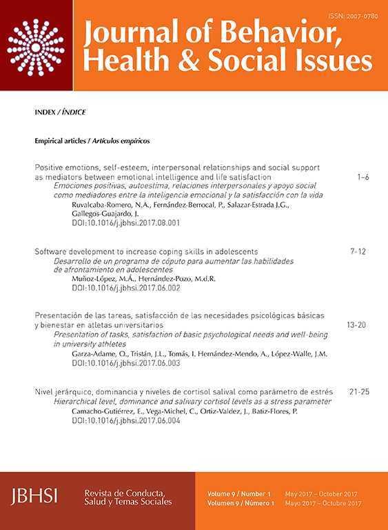 Journal Of Behavior, Health & Social Issues | Journal Of Behavior ...