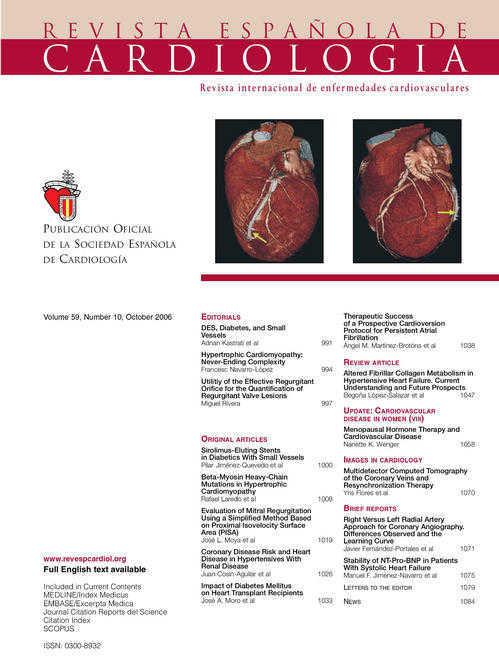 Revista Española de Cardiología